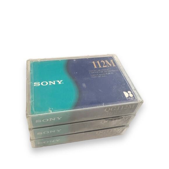SONY Data Tape Cartridges QG112M 5.0GB 112M New Factory Sealed Lot of 3 - Picture 1 of 8